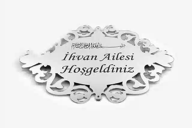 Pleksi Kapı Süsü 3 - Gümüş