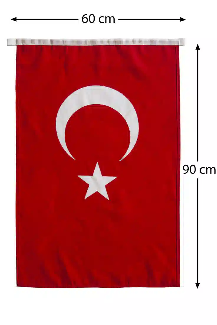 Türk Bayrağı 60x90 cm Alpaka Kumaş